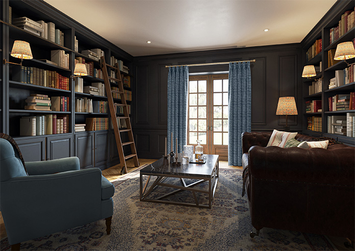 Mirdif, Digital Blue - Made to Measure Curtains - Image 8